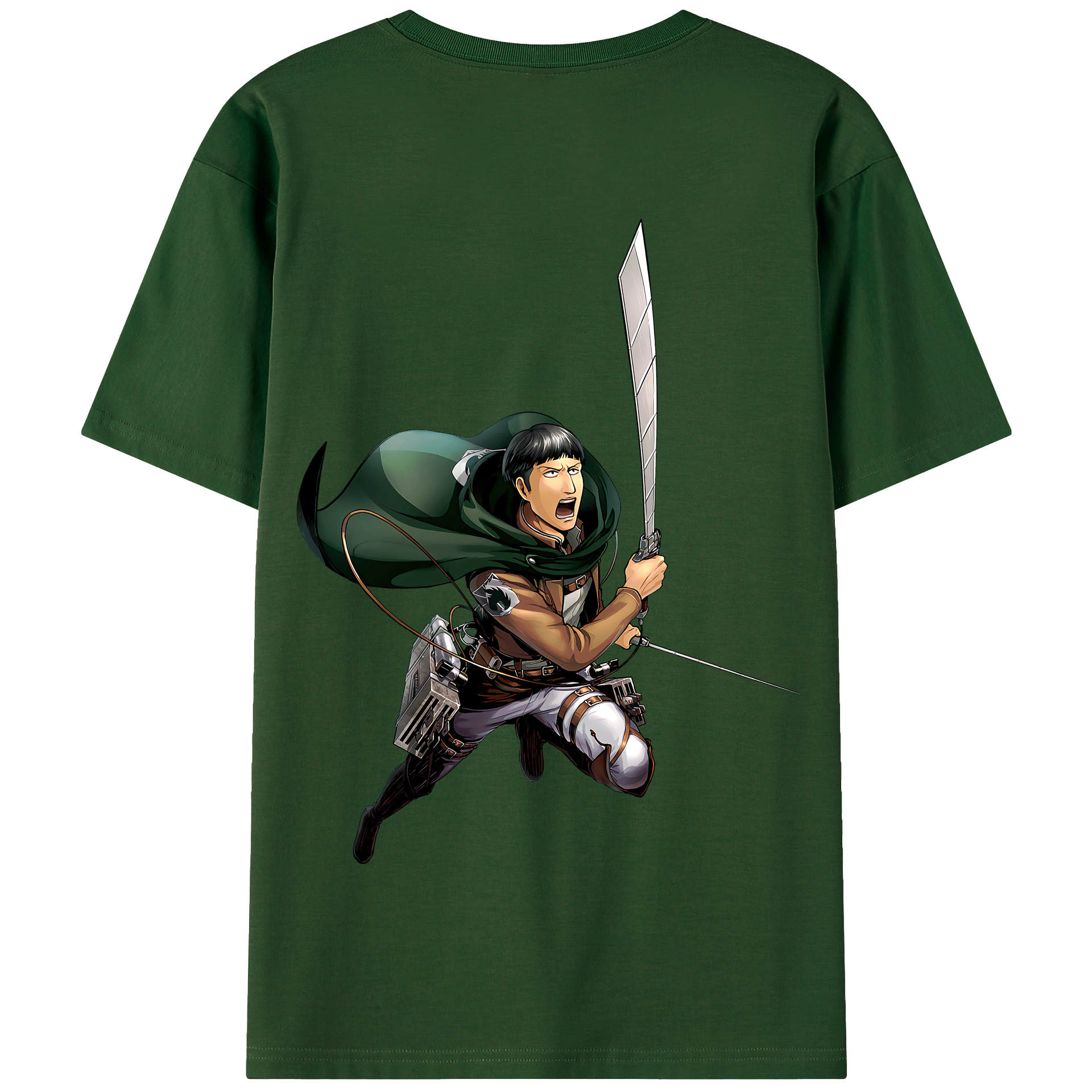 （画像用） 進撃の巨人 Attack on Titan 綿100％半袖Tシャツ（背面プリント）
